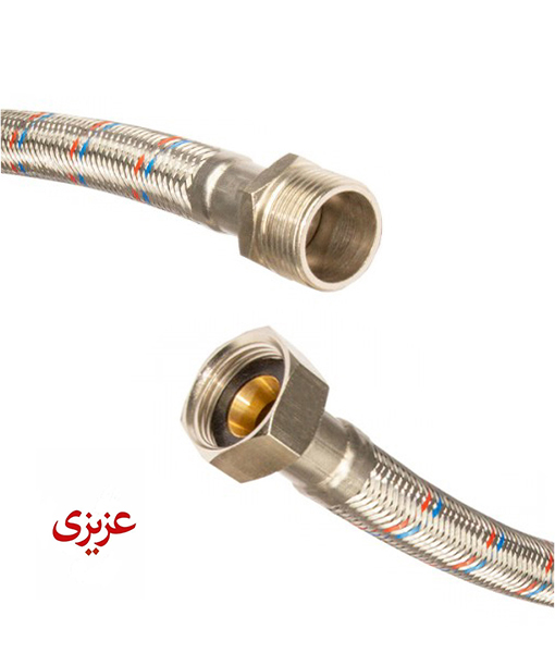 شیلنگ رابط آبگرمکن یکسر مهره 60 سانت